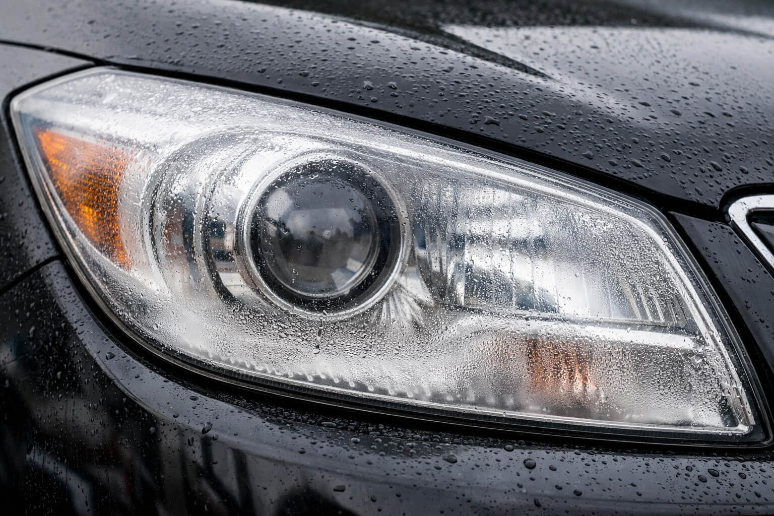Beschlagener Autoscheinwerfer